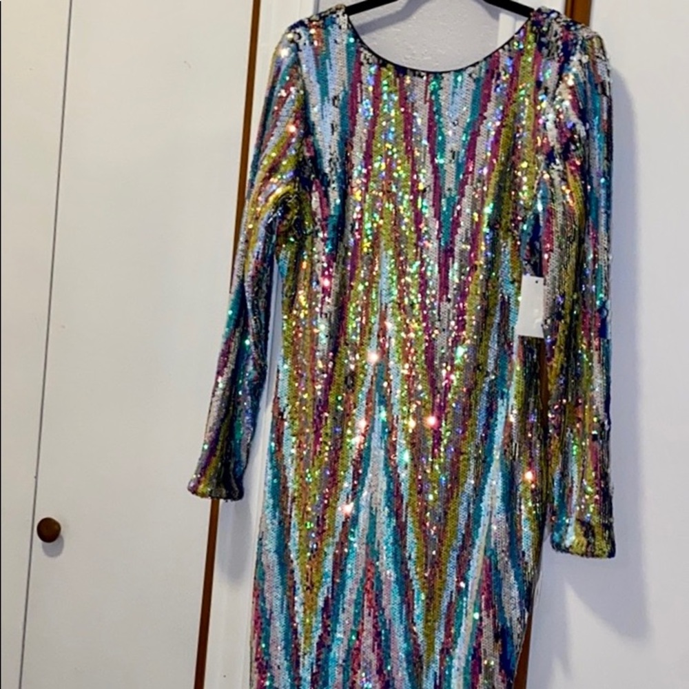 Dress the Population / sequin dress XL